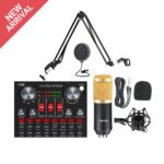 V8K Sound Card + BM800 Mic Set Condenser Microphone
