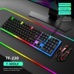 T-Wolf TF230 RGB LED Gaming Keyboard and Mouse - Image 3