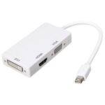 MINI DISPLAY PORT (THUNDERBOLT) TO 3 IN 1 HDMI, VGA & DVI CONVERTER