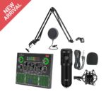 V9 Sound Card + BM800 Mic Set Condenser Microphone