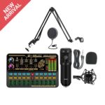 K500 Sound Card + BM800 Mic Set Condenser Microphone