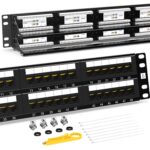 AMP Network frame 48Port fluke(6E) Patch Pannel