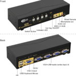 USB to USB 4port kvm 2.0 Automatic adjustment