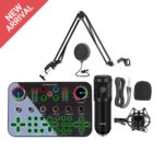 K600 Sound Card + BM800 Mic Set Condenser Microphone