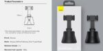 BASUES 360°AI Follow Shot Tripod Head - Image 4