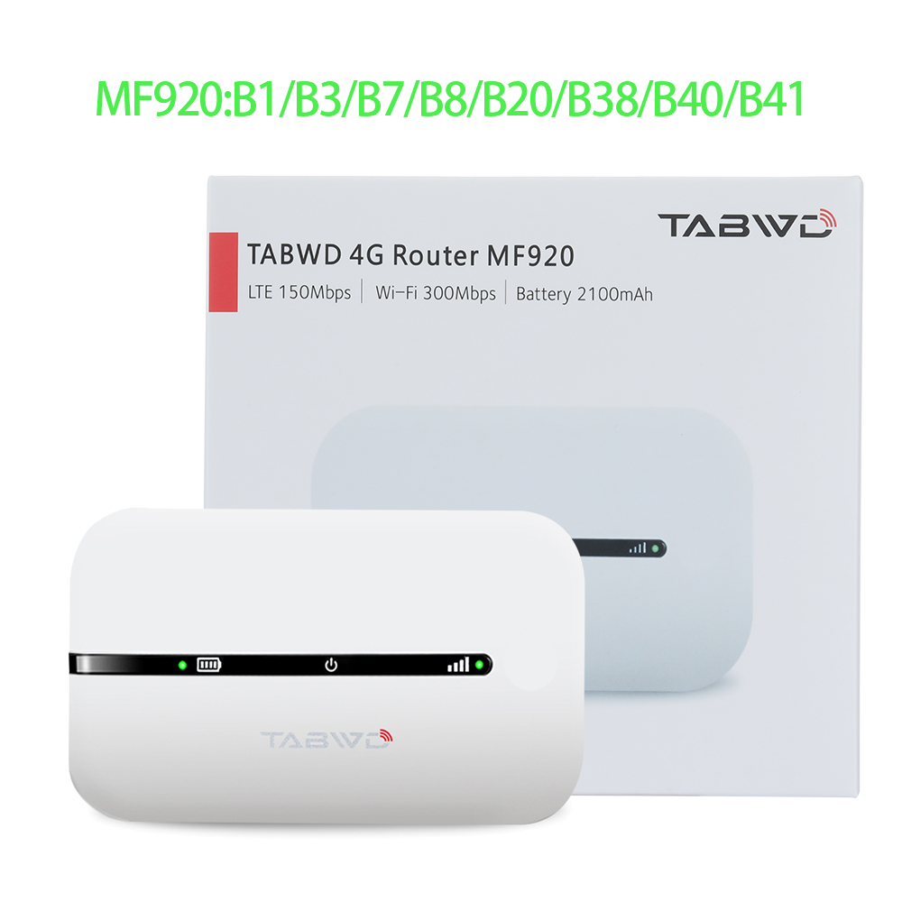 Tabwd-MF920-Pocket-4G-LTE-router-Wireless-lte-wifi-modem-Sim-Card-Router-MIFI-pocket-hotspot.jpg TABWD MF920 Pocket 4G LTE router - Image 1