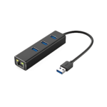 3 Ports USB 3.0 Gigabit Ethernet Lan RJ45 Network Adapter Hub To 1000Mbps