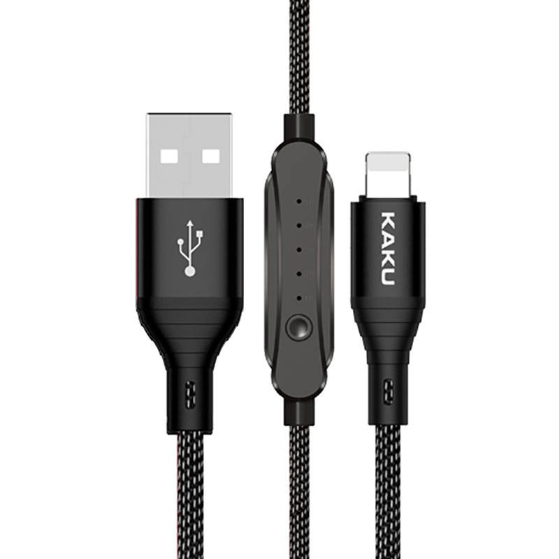 eng_pl_Cable-USB-iPhone-Lightning-2A-1m-KAKU-Dingshi-Timing-Data-Cable-KSC-282-black-70843_1.jpg KAKU MICRO CABLE KSC-282 - Image 1